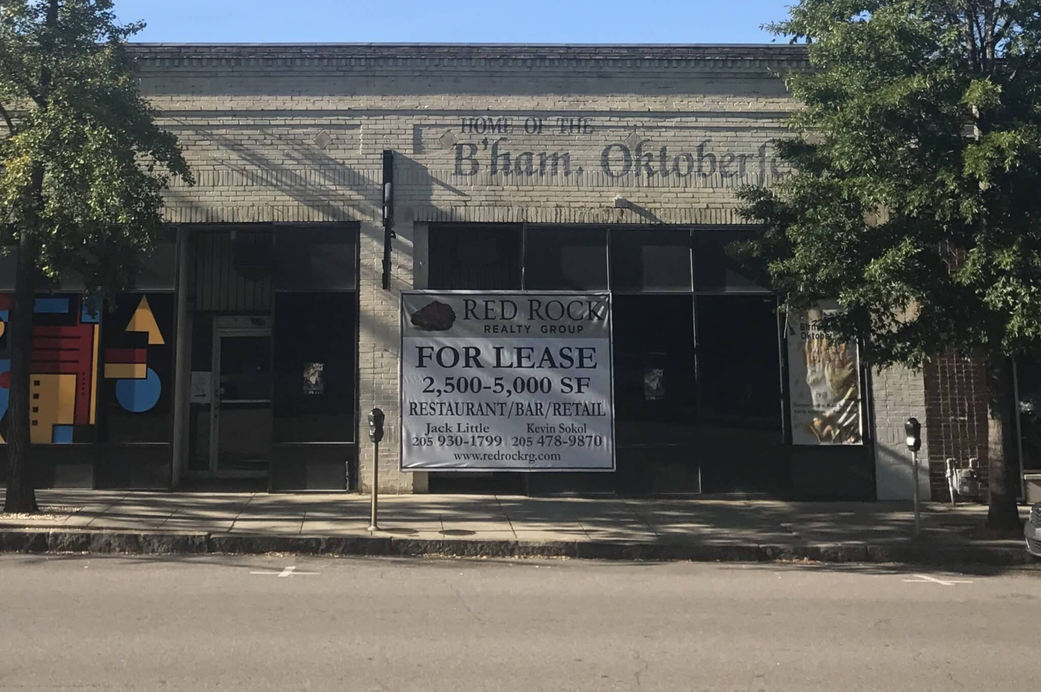a sign on the side of a building
